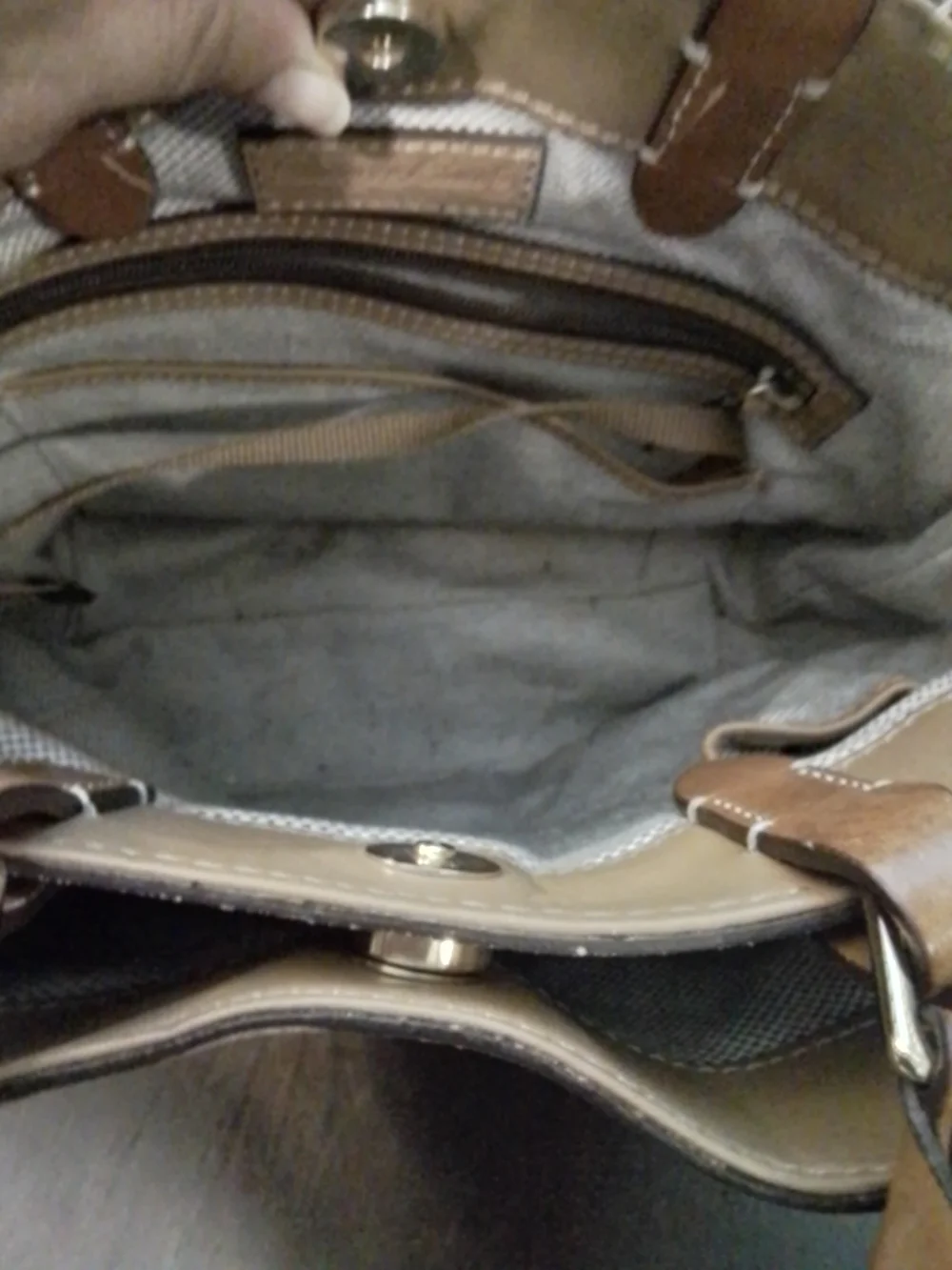 Dooney & Bourke Tan Leather Shoulder Bag